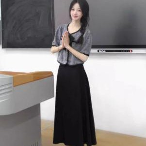 夏天搭配一整套时尚轻熟气质小香风连衣裙学院风长裙子套装女夏季